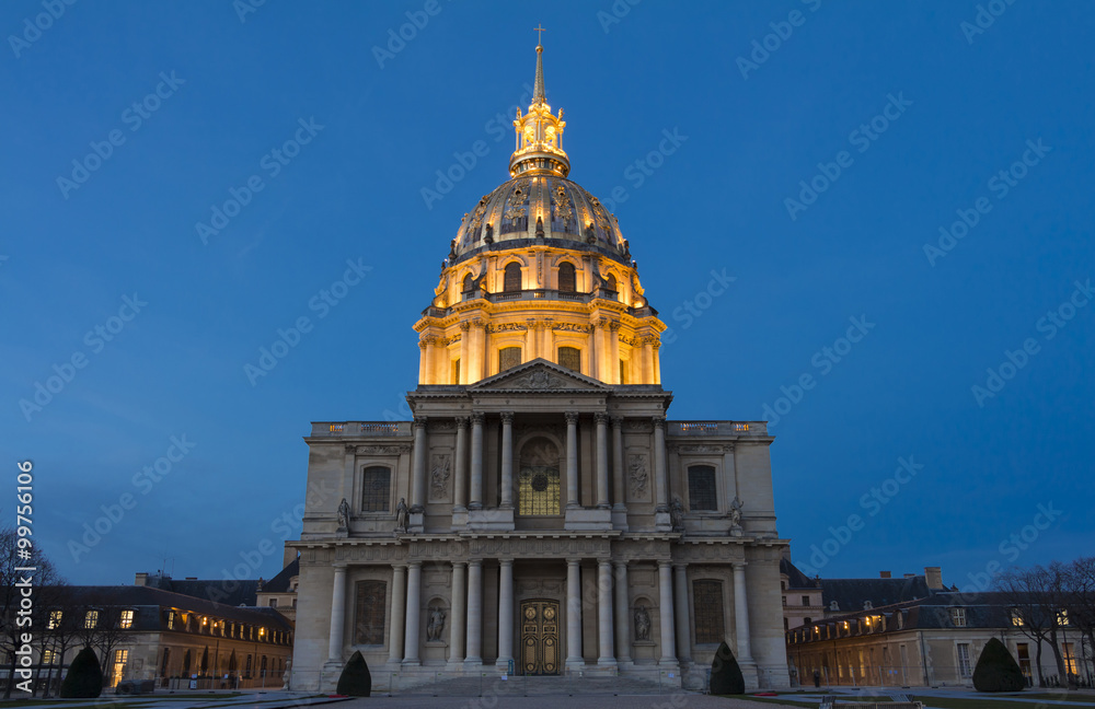 The cathedral of Saint Louis des Invalides.