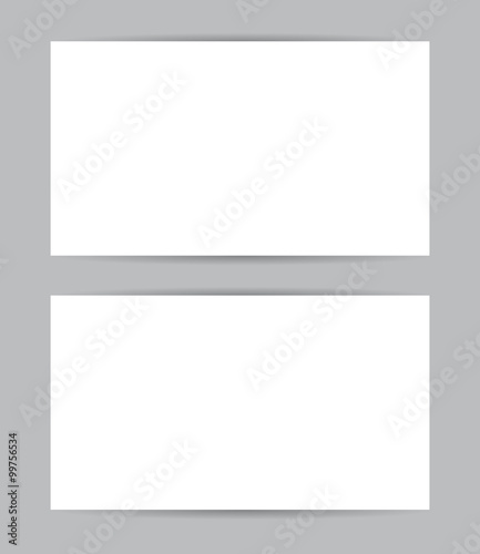 Graphic business card design. Front and back. Blank template. Vector set. 