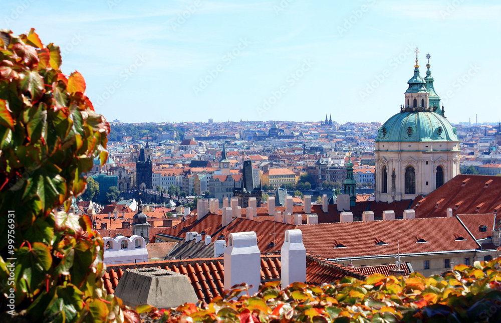 Naklejka premium Dächer von Prag