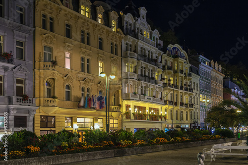 street in Karlovy Vary  Czech repablic