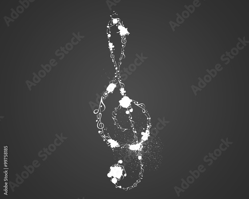 Vector Illustration of an Abstract Music Design