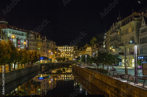 embankment of Tepla river, Karlovy Vary, Czech republic © borisb17
