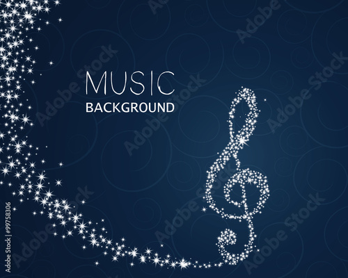 Vector Illustration of an Abstract Music Design