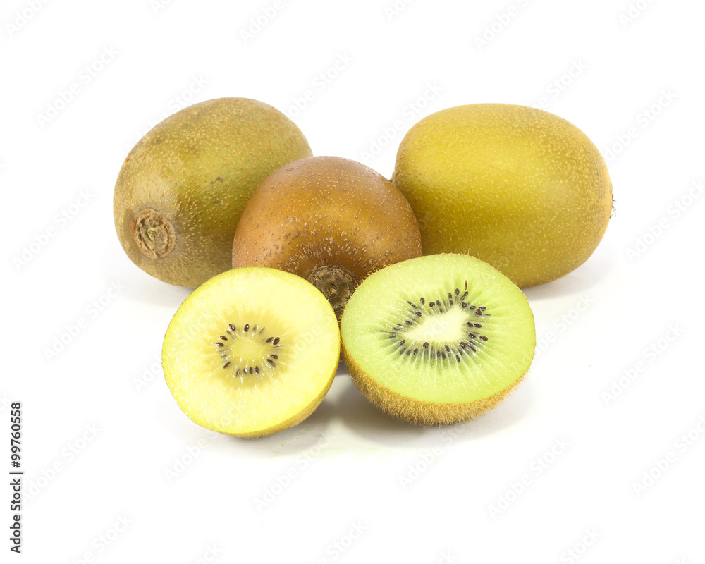 Green Yellow golden Kiwi fruit