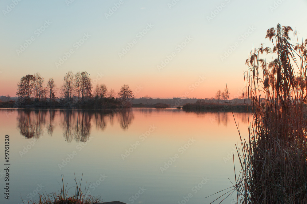 Fototapeta premium landscape lake