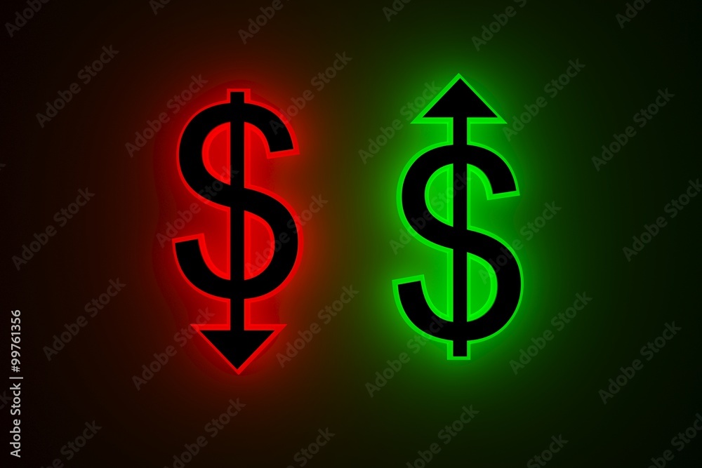 the raising and lowering of the dollar neon the raising and lowering of the dollar neon
