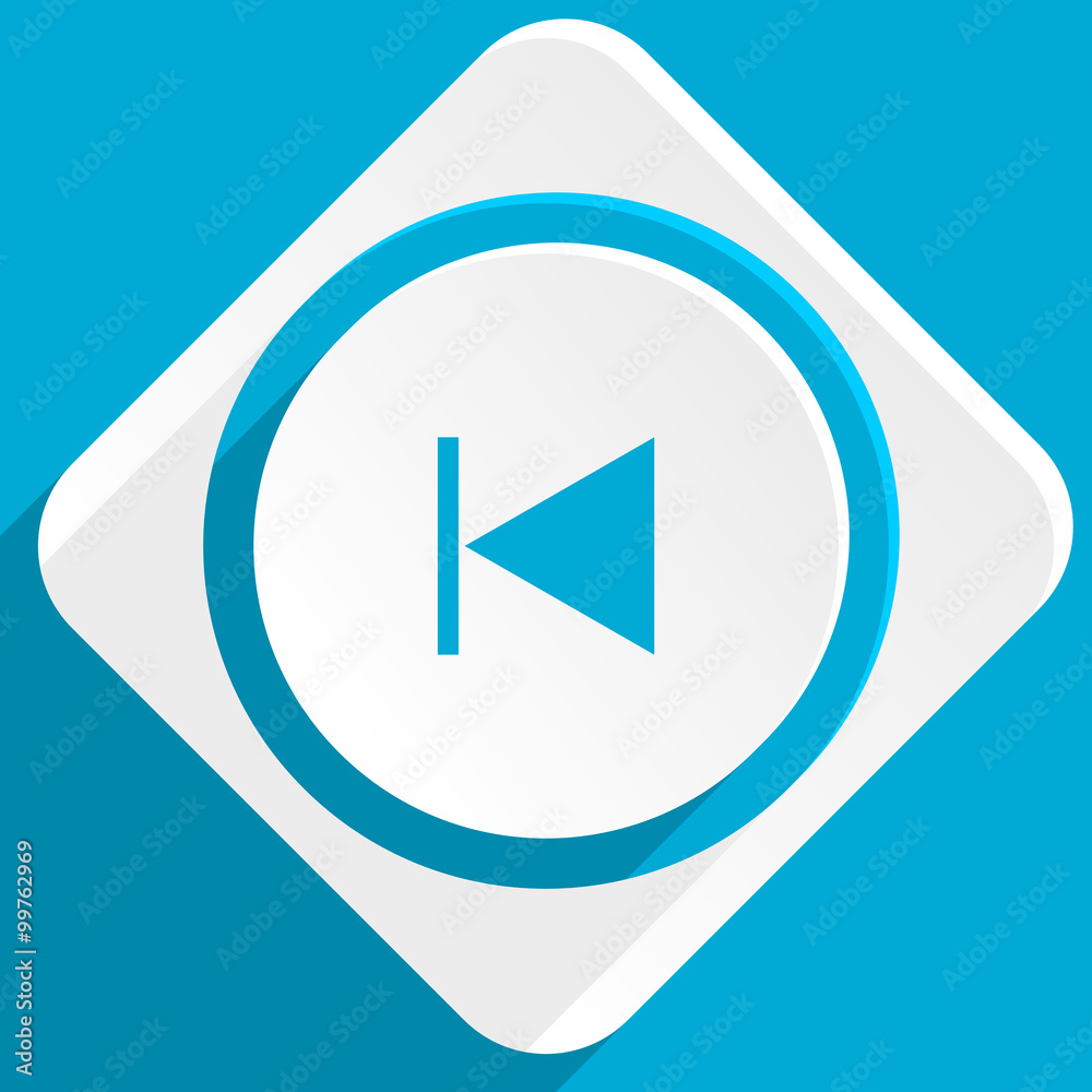 prev blue flat design modern icon for web and mobile app prev blue flat design modern icon for web and mobile app
