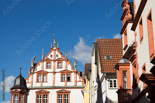 Gebäude an der Herrngasse in Coburg, Deutschland photo