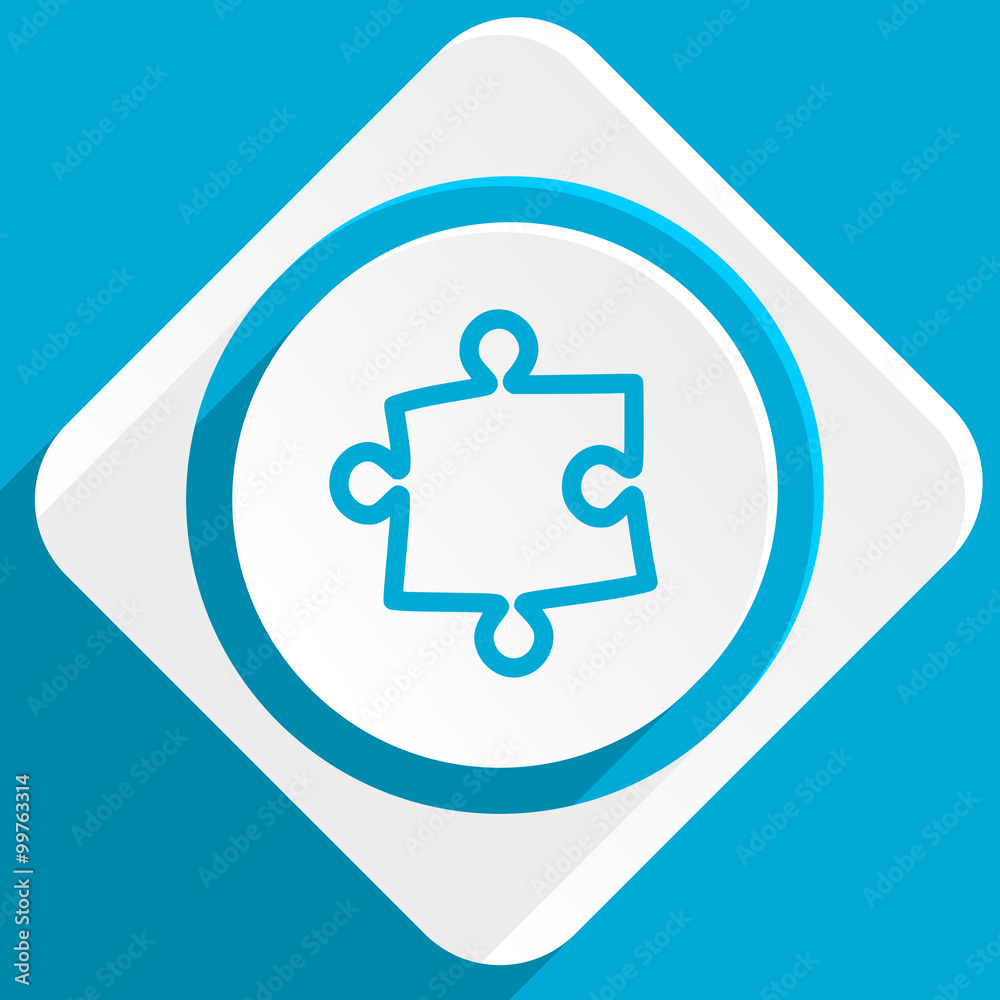 puzzle blue flat design modern icon for web and mobile app puzzle blue flat design modern icon for web and mobile app
