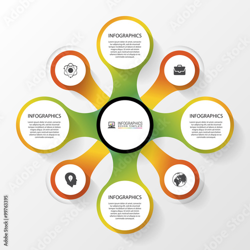 Abstract infographics concept. Modern design template. Vector illustration