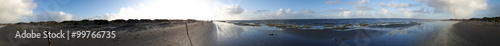 Panorama vom Strand von St. Peter-Ording