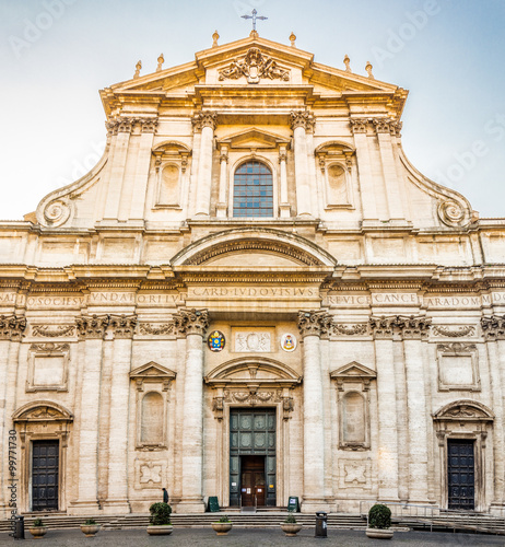 Canvas Print The Church of Saint Ignatius of Loyola in Rome