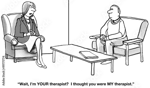 Foto Confused About Who is the Therapist