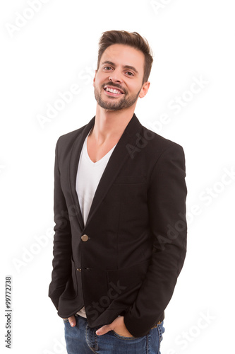 Studio shot of a young man