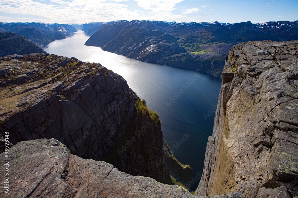Norwegian landscape, Prekestolen, Norway