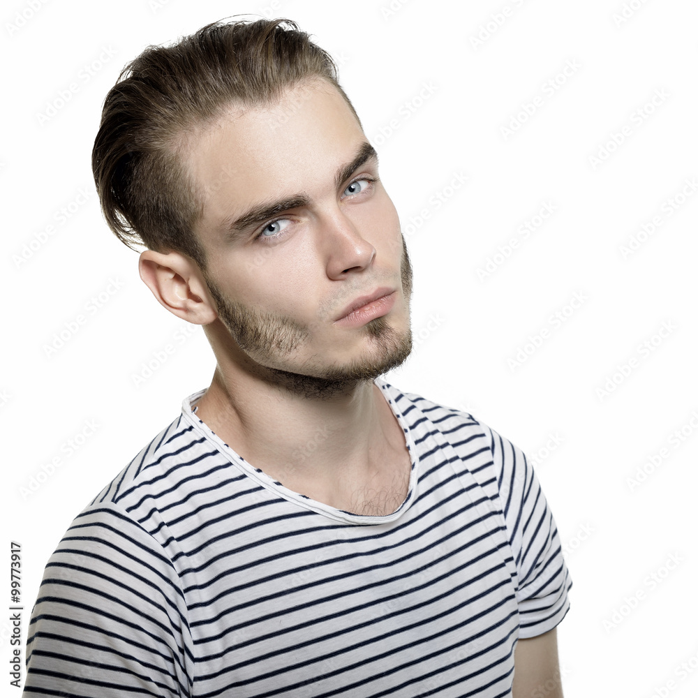 Obraz premium Portrait of young man, image toned.