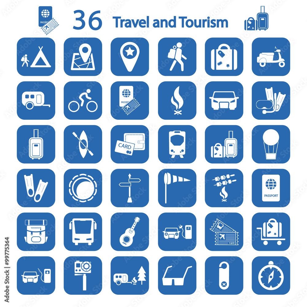 travel and tourism icon set travel and tourism icon set