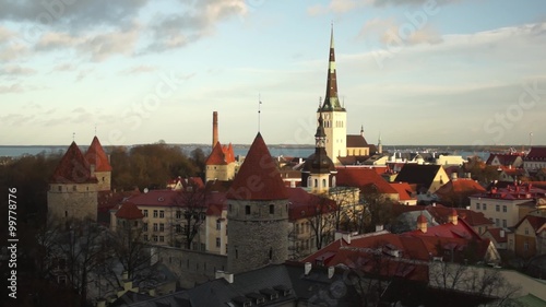 Wallpaper Mural Tallinn, Estonia old city panorama Torontodigital.ca