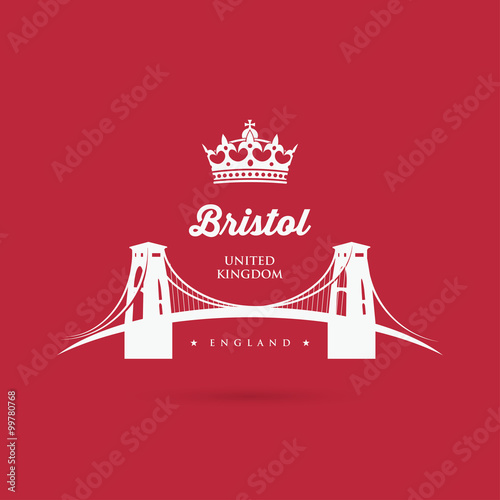 Bristol Clifton suspension bridge sign