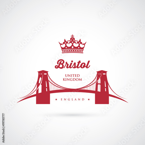 Bristol Clifton suspension bridge sign