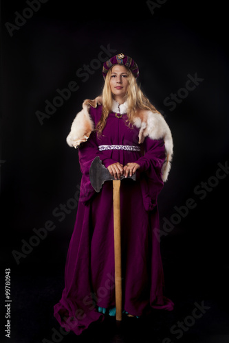 Noblewoman with an axe