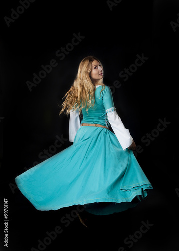 Dancing Medieval girl