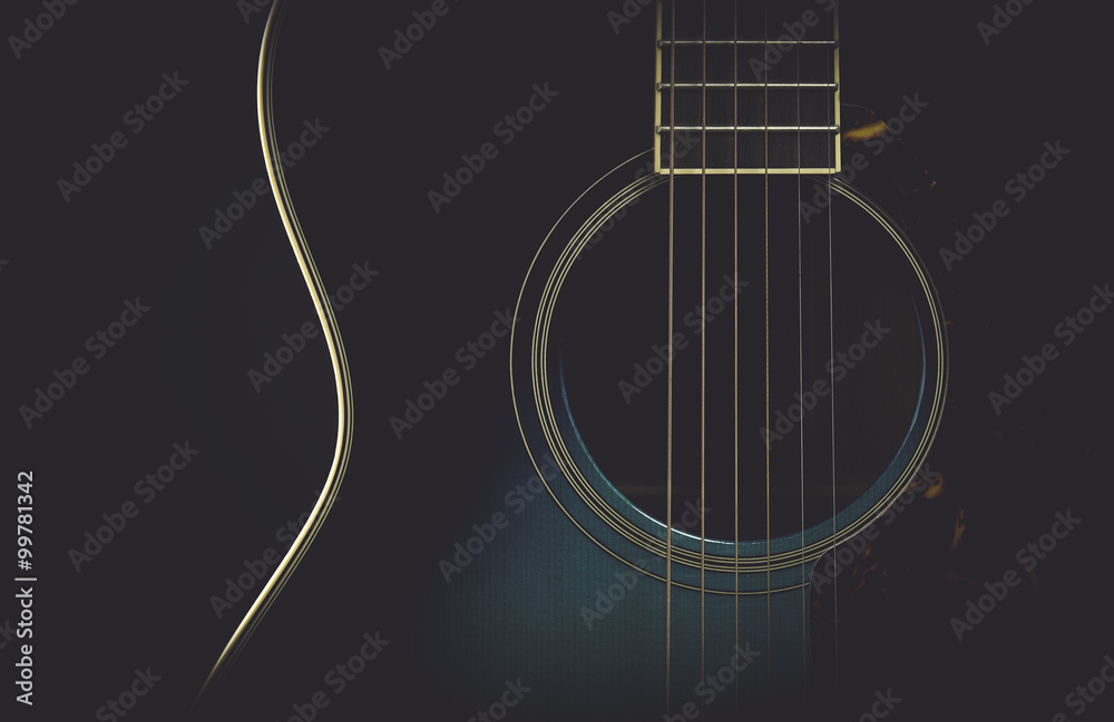 Obraz premium Gitara abstrakcyjna