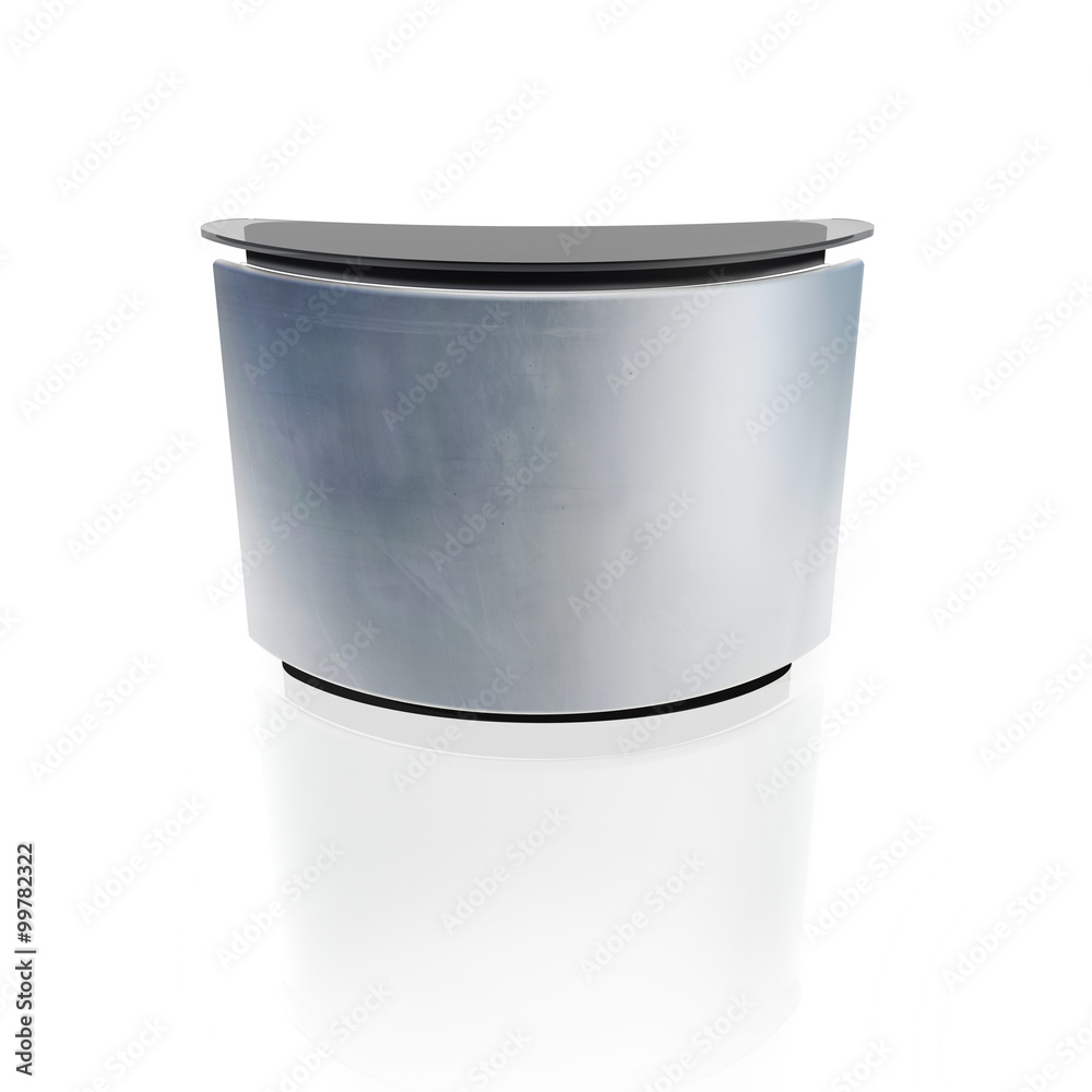 reception desk isolated on white reception desk isolated on white