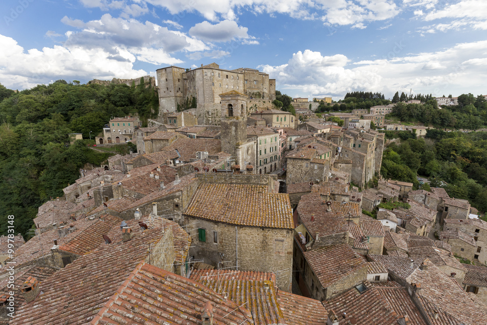 Obraz premium Sorano dall'alto 3