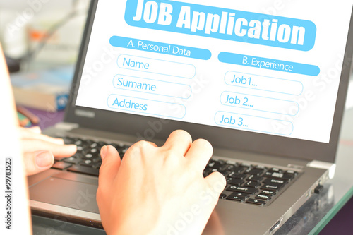 Job application online platform to search for a new work place