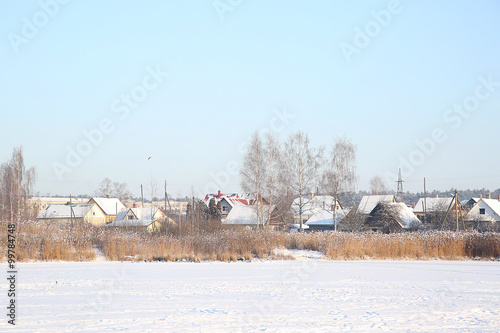 winter village snow land