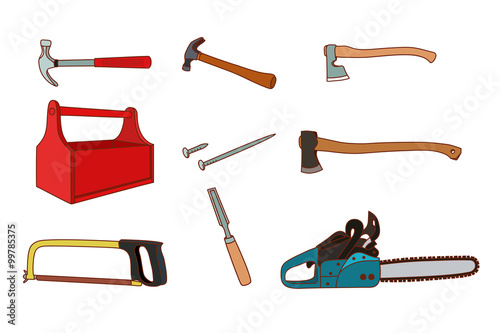 Woodworking tools set