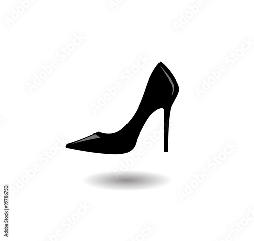 woman shoes vector icon