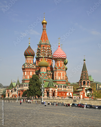Cathedral of Saint Basil in Moscow. Russia