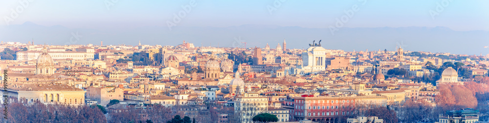 Vue des toits de Rome