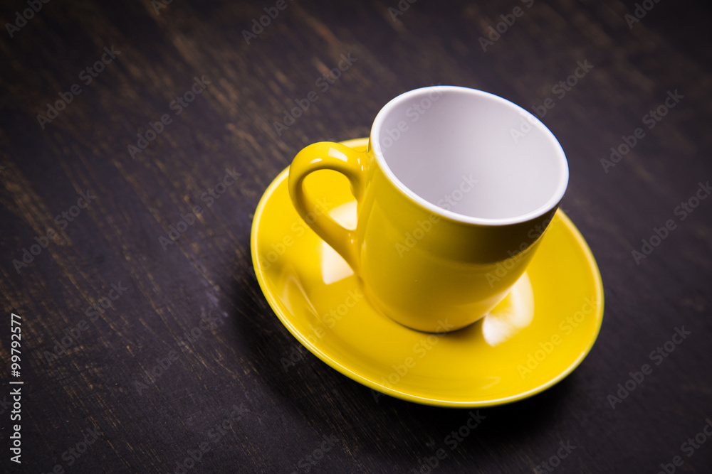 empty yellow cup empty yellow cup