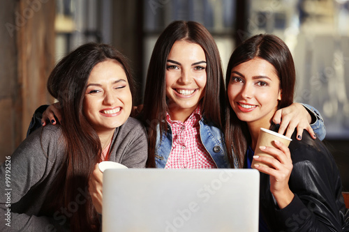 Best friends with laptop to...