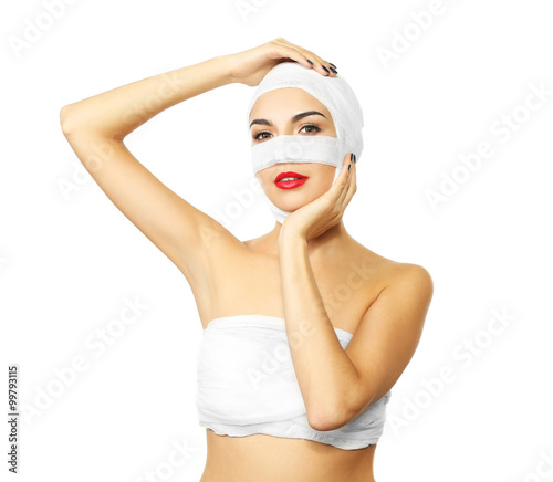 Young beautiful woman with ...