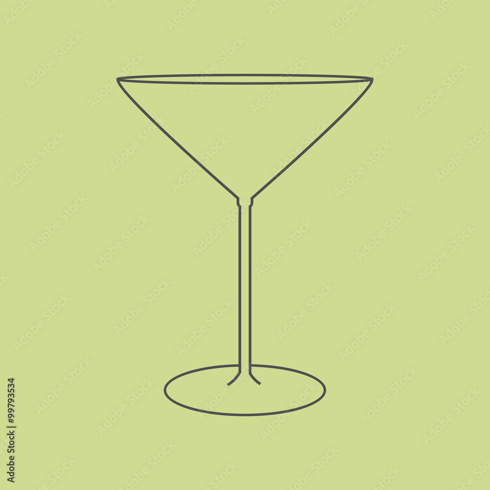 Martini glass icon Martini glass icon