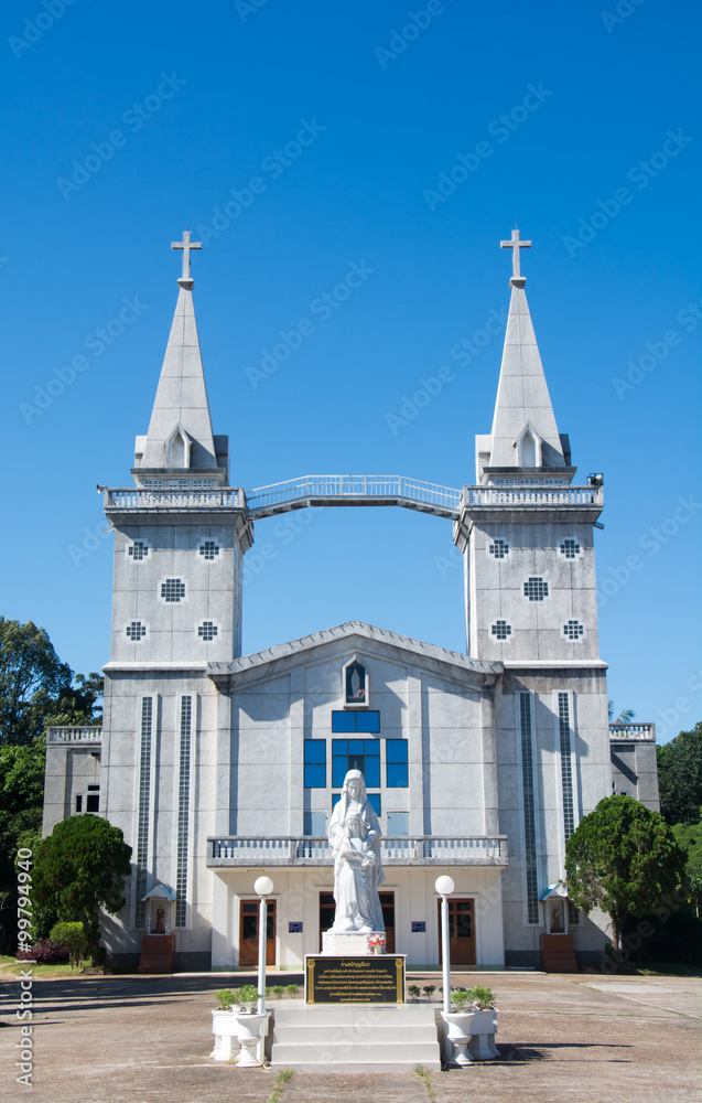 Church in nakhon phanom Thailand (wat-nak-bun-anna)