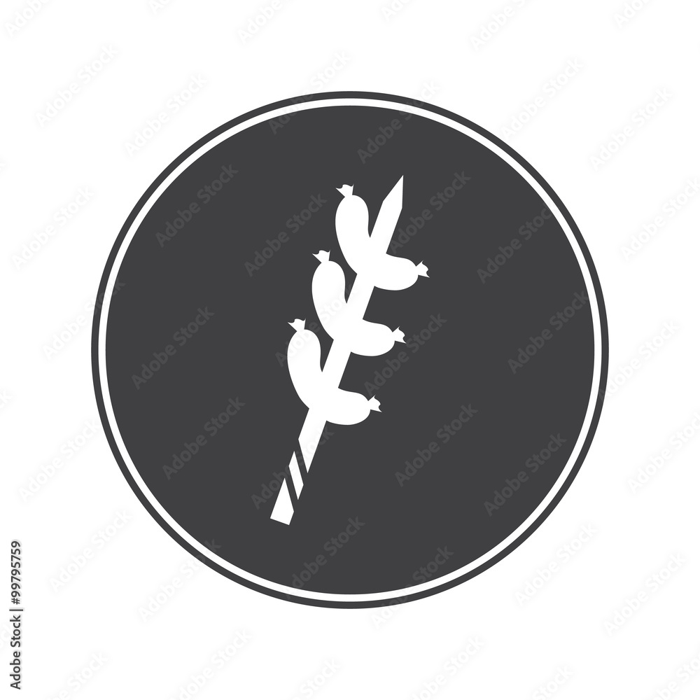 Sausage barbecue icon Sausage barbecue icon