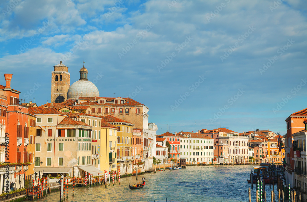 Overview of Grand Canal in Venice, Italy