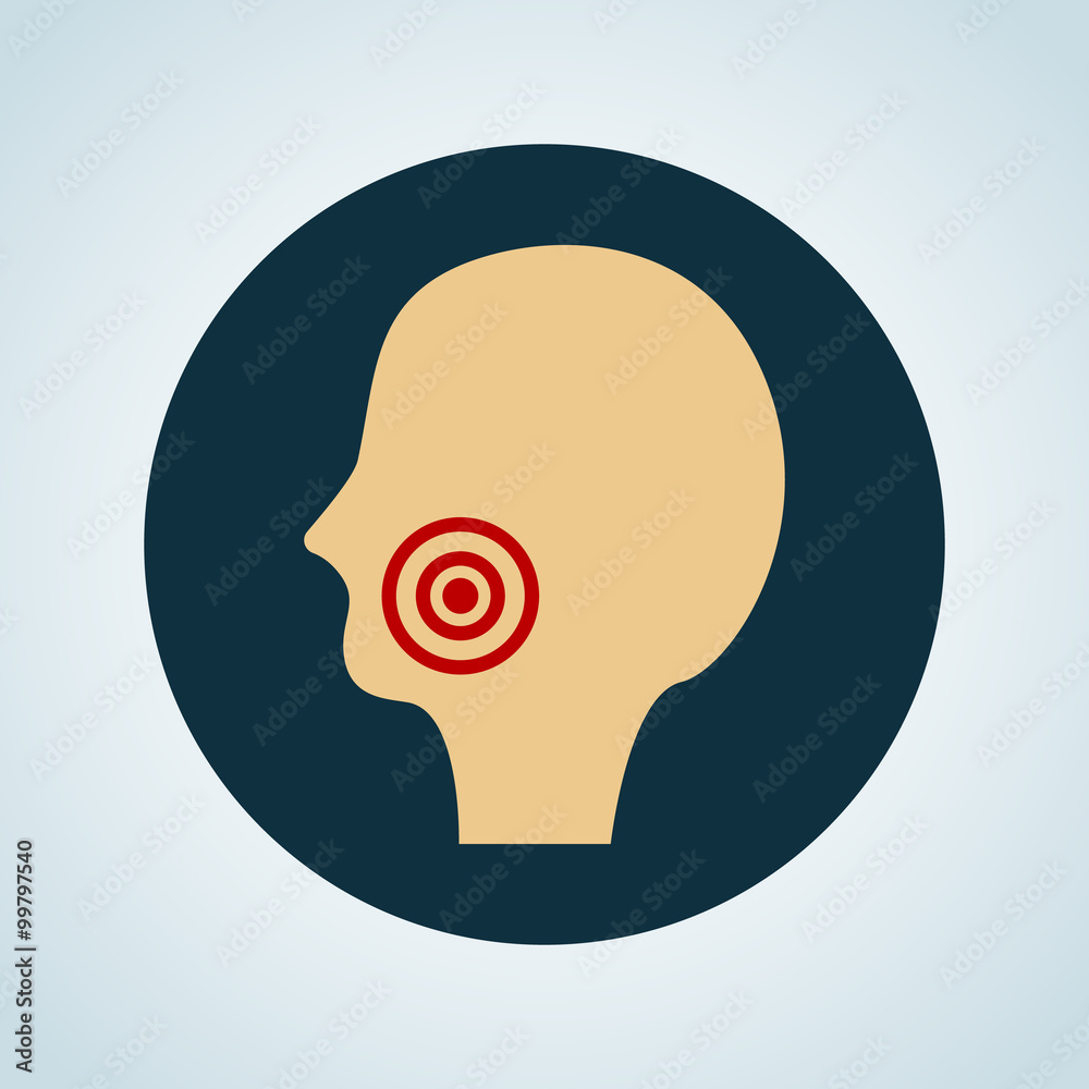 Toothache color icon Toothache color icon
