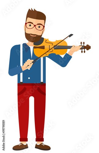 Man playing violin.