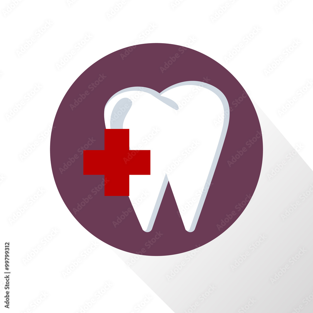 Tooth medical help color icon Tooth medical help color icon