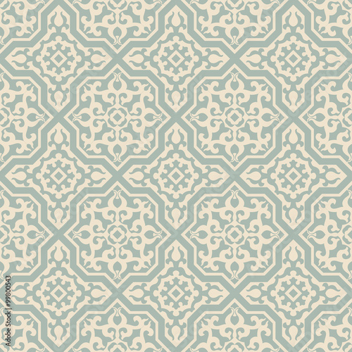 Elegant antique background image of Islam cross royal kaleidoscope pattern. 