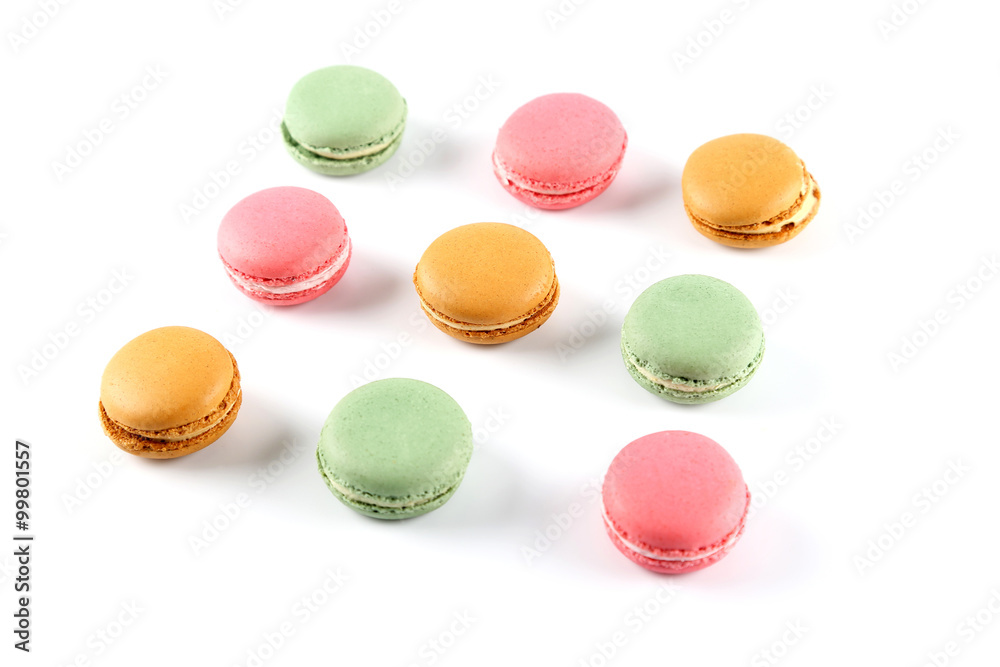Colored french macarons Colored french macarons