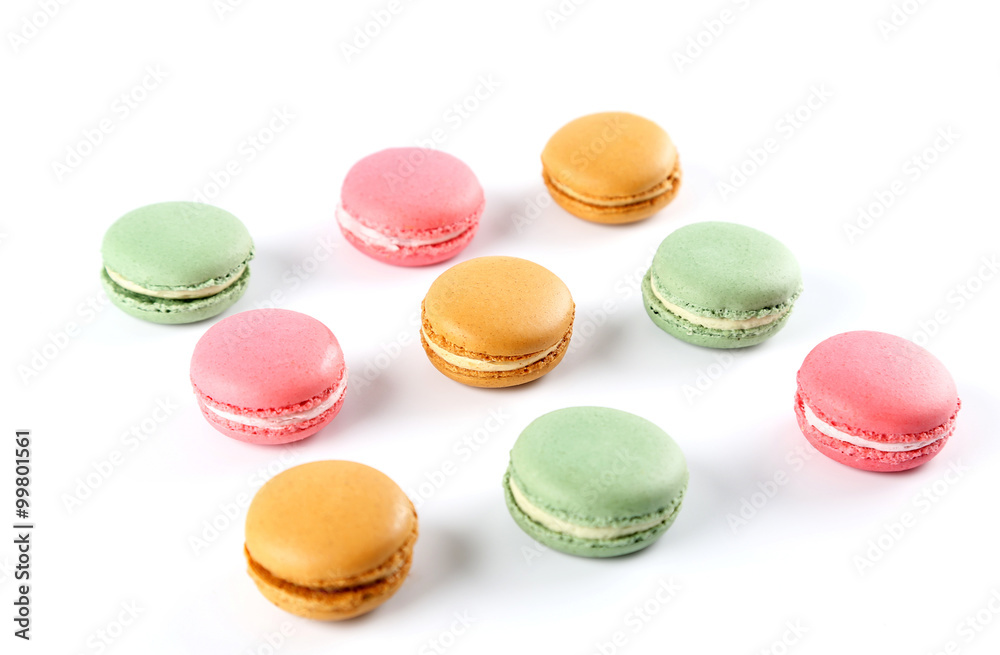 Colored french macarons Colored french macarons