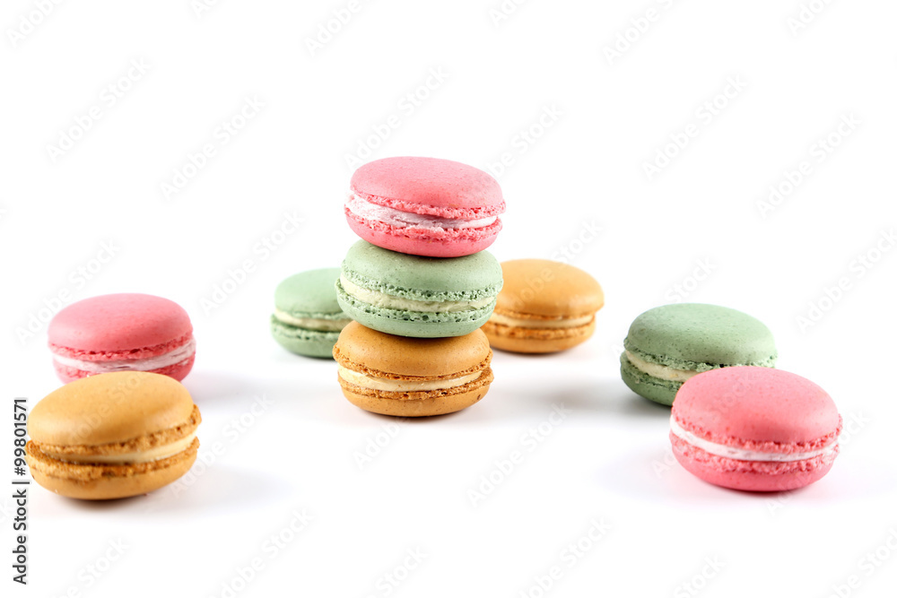 Colored french macarons Colored french macarons