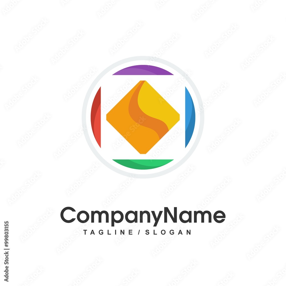 Circle logo icon Vector Circle logo icon Vector